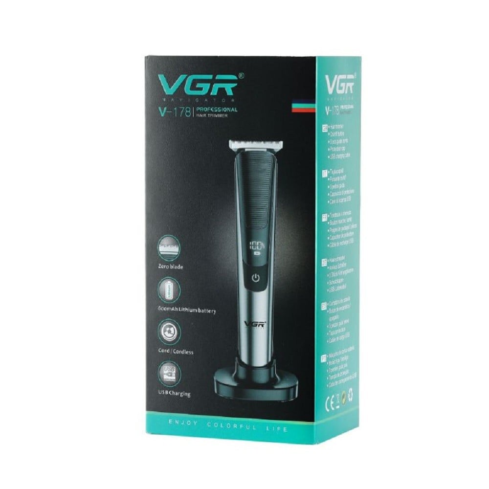 TAGLIACAPELLI BARBA PROFESSIONAL RICARICABILE USB CORDLES DISPLAY V178