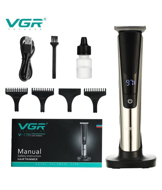 TAGLIACAPELLI BARBA PROFESSIONAL RICARICABILE USB CORDLES DISPLAY V178