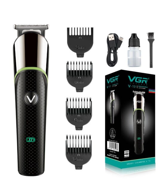 VGR V-191 Trimmer Barber Regolabarba Professionale Tagliacapelli USB