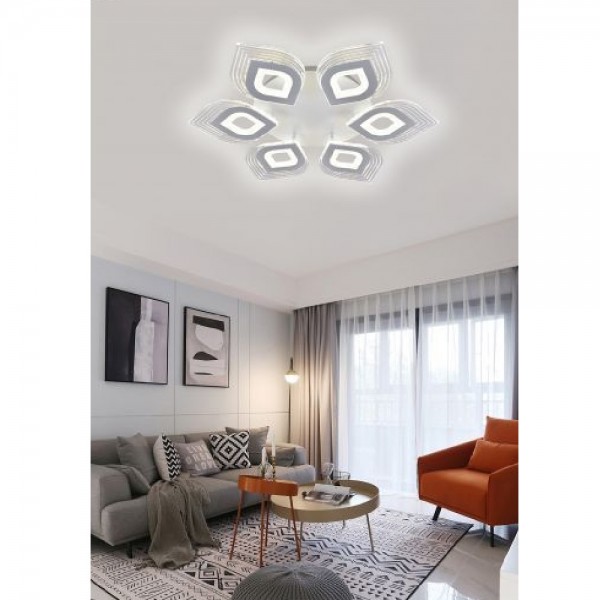 lampadario plafoniera moderna soffitto luce fredda 6500k naturale 4000k 55w  c27b
