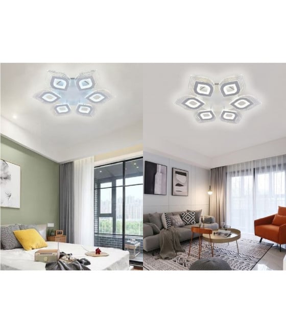 LAMPADARIO PLAFONIERA MODERN LUCE FREDDA 6500K NATURALE 4000K 55W C27B