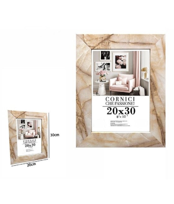 CORNICE FOTO PORTAFOTO QUADRI TELE POSTER 20X30 CM EFFETTO MARMO 71663