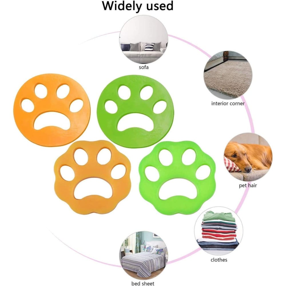 SET 5 RIMUOVI PELI CANE E GATTO DAI VESTITI IN LAVATRICE E ASCIUGATRICE SILICONE