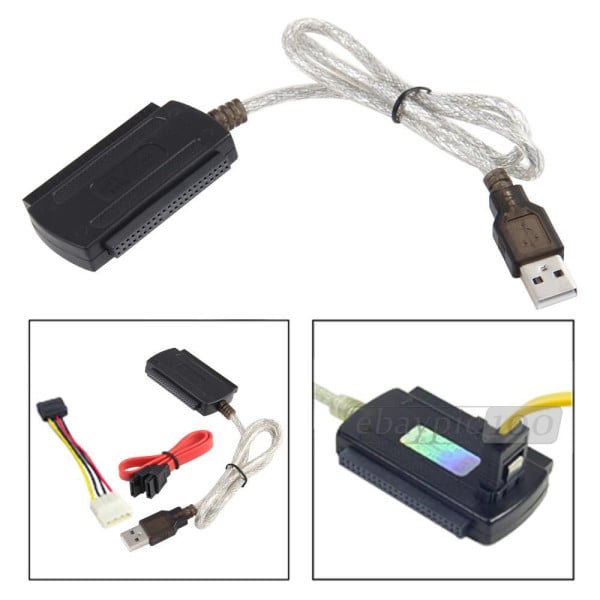 CAVO ADATTATORE IDE SATA USB 2.0 SUPPORTA HD HARD DSIK 2.5 3.5 ALIMENTATORE