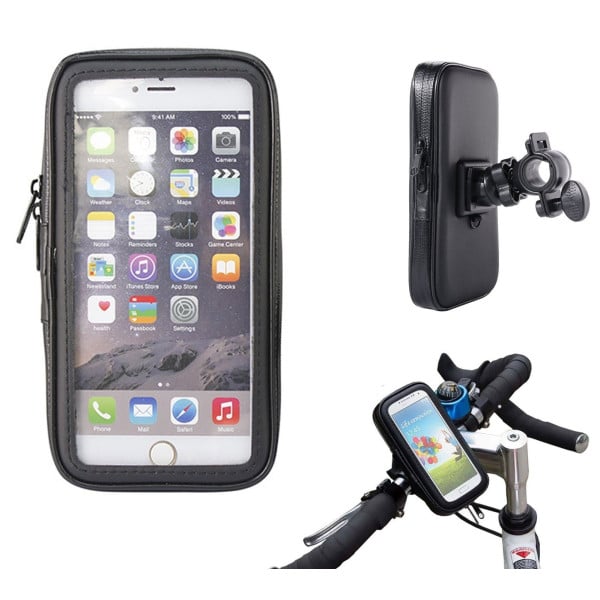SUPPORTO BICI MOTO PORTA CELLULARE CUSTODIA IMPERMEABILE SMARTPHONE UNIVERSALE