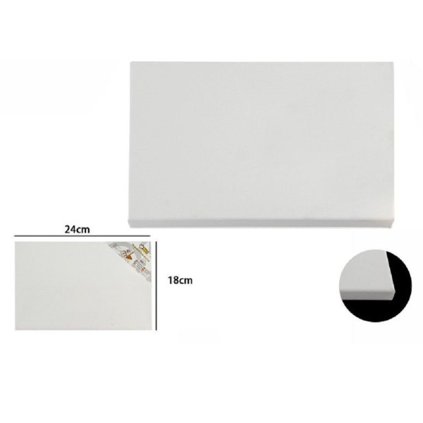 TELA PITTURA BIANCO 24X18X1.5CM RETTANGOLARE UNIVERSALE ARTISTI 53412A
