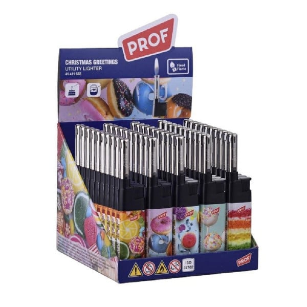 SET 50 ACCENDINO A FIAMMA CANNA CORTA PROF COBIA FF CAKES CANDLE LIGHT