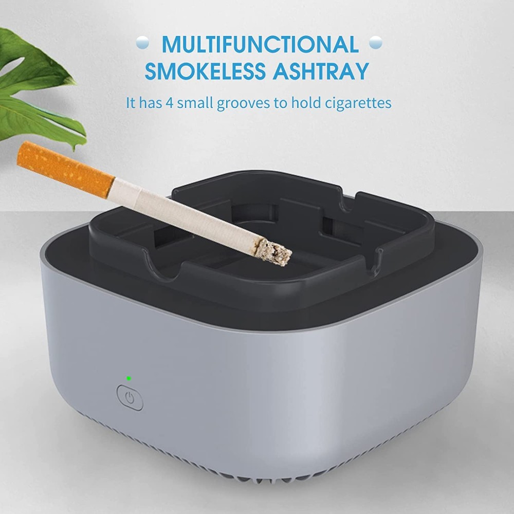 Posacenere multiuso purificatore d'aria aspira fumo ashtray bianco