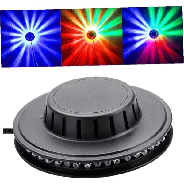 LAMPADA EFFETTO DISCOTECA DA TAVOLO SOFFITTO LED RGB MULTICOLOR LUCE ROTANTE