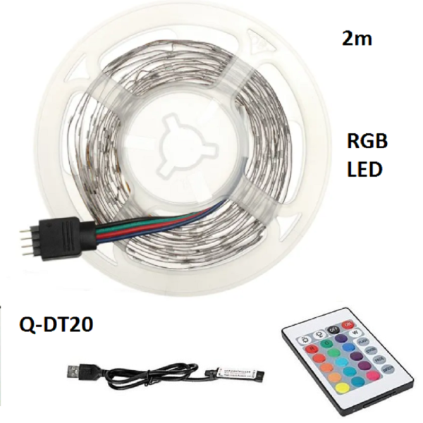 Striscia LED 5M, Luci Smart con Telecomando, Luce LED RGB per Camera da  Letto, TV, Nastro LED per Feste