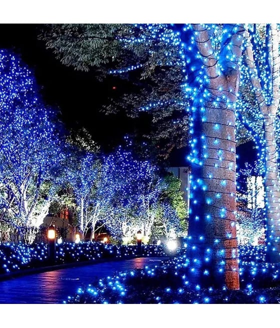 LUCI LED ALBERO NATALE USB BLUETOOTH APP CON TELECOMANDO 10MT 100 LED