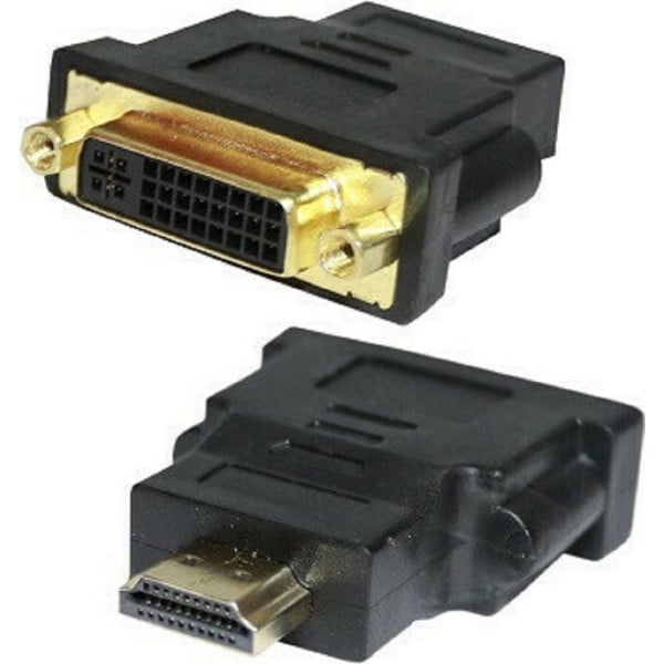 CONVERTITORE ADATTATORE DA HDMI MASCHIO A DVI FEMMINA HD 1080P Q-C31