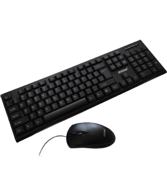 SET TASTIERA MOUSE GIOCO CABLATI LINGUA INGLESE USA ERGONOMICO Q-K20