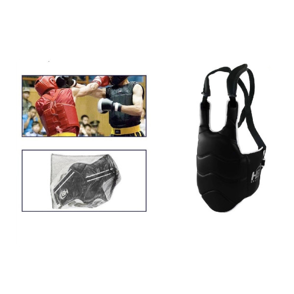 CORPETTO PROTEZIONE TOTALE BUSTO ULTRA RESISTENTE BOXE ARTI MARZIALI