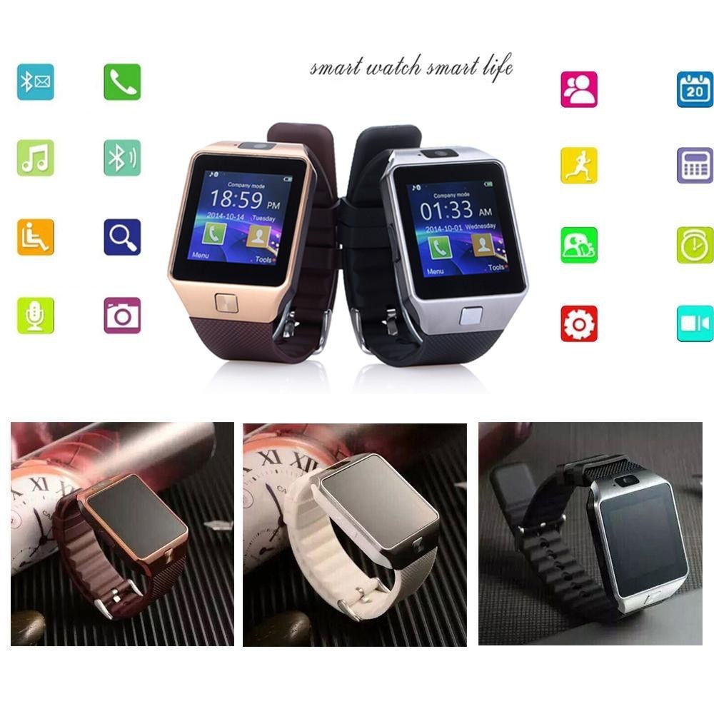 Smart Watch DZ09 Smartwatch Phone Support SIM Card TF con fotocamera per  Andriod smartphone, Prezzi e Offerte