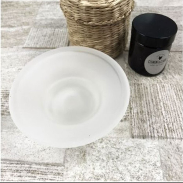 PIATTINO RICAMBIO PORTA SAPONE IN VETRO SATINATO 11CM BAGNO ACCESSORI