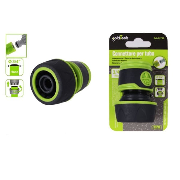 RACCORDO CON INNESTO RAPIDO PER TUBO DA 3/4" 19MM CONNETTORE UNIVERSAL