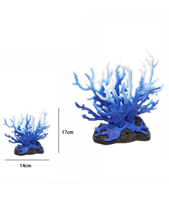 CORALLO PIANTA ARTIFICIALE FINTA PER DECORAZIONE ACQUARIO VARI COLORI 17X7X14 CM