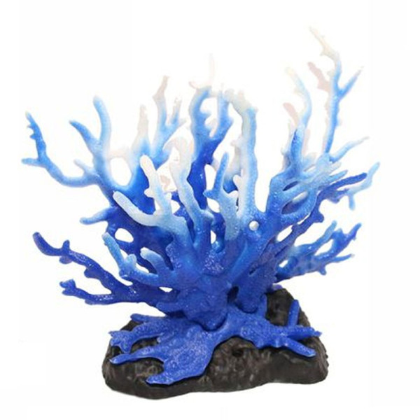 CORALLO PIANTA ARTIFICIALE FINTA PER DECORAZIONE ACQUARIO VARI COLORI 17X7X14 CM