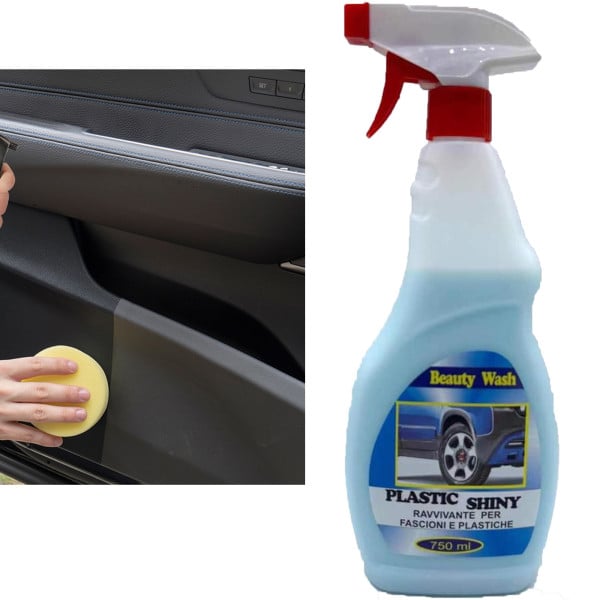 SPRAY DETERGENTE RAVVIVANTE PER FASCIONI E PLASTICHE PASSSA RUOTA AUTO DA 750ML