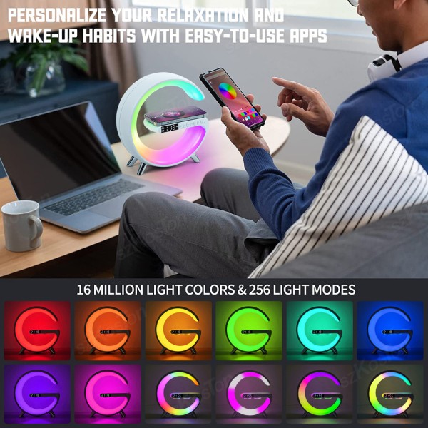 Lampada da tavolo LED RGB con speaker Bluetooth 5W/3,7V