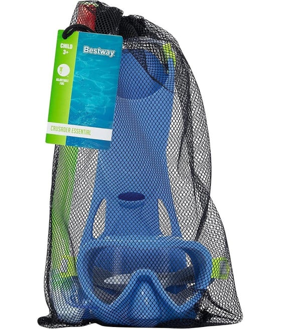 SET DA SNORKELING BAMBINI FLAPPER MASCHERA BOCCAGLIO PINNE 2 COL 25039
