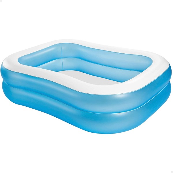 PISCINA RETTANGOLARE GONFIABIL FAMILY 2ANELLI 203X152X48CM 540LT 57180