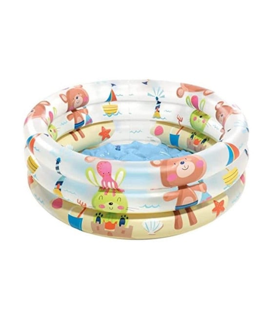 PISCINA GONFIABILE BABY POOL 3 ANELLI 61X22CM PER BAMBINI ESTATE 57106