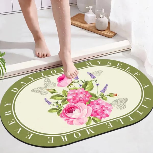 TAPPETO TAPPETINO BAGNO SUPER ASSORBENTE AD ASCIUGATURA RAPIDA ANTISCIVOLO 50X80