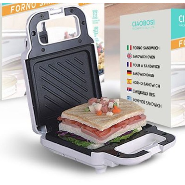 650W Mini Sandwich tostapane portatile Waffle Maker elettrico