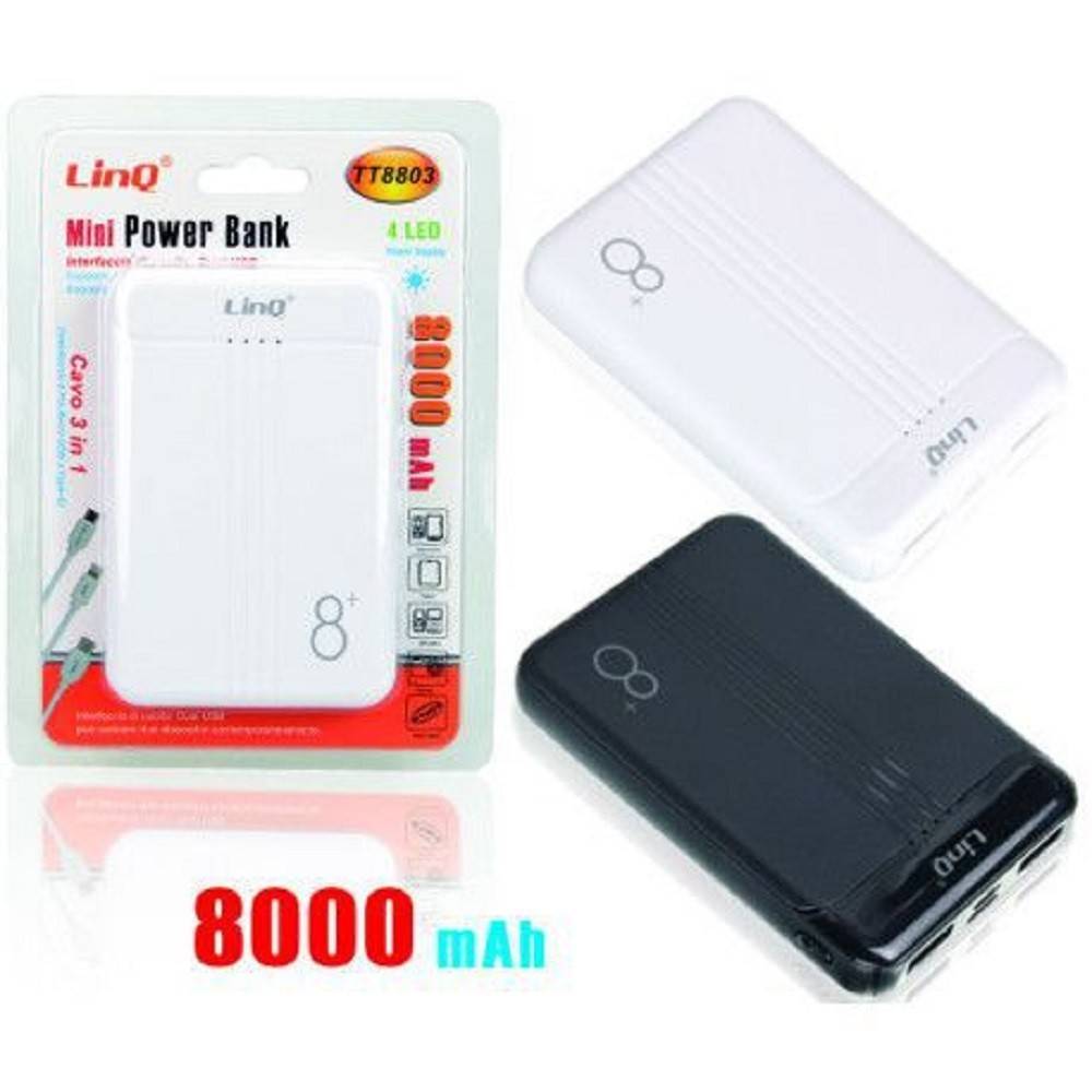 Power Bank 10000 mah, Powerbank Ultra Leggero Sottile Caricatore