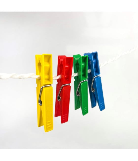8 Große Wäscheklammern Mit Federn – Robuste Socken-Clips Aus Kunststoff, Mehrzweck-Haken