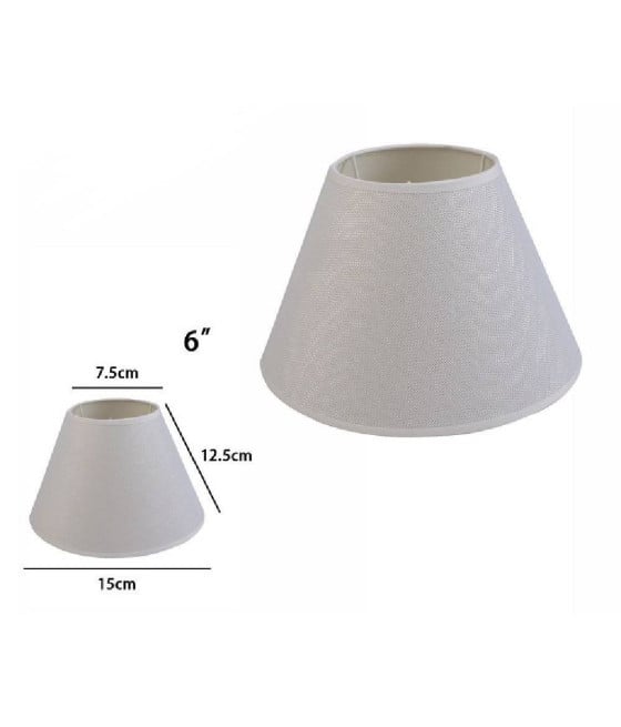 PARALUME CONICO CILINDRO CLASSICO RICAMBIO PER LAMPADA E APPLIQUE IN TESSUTO TNT