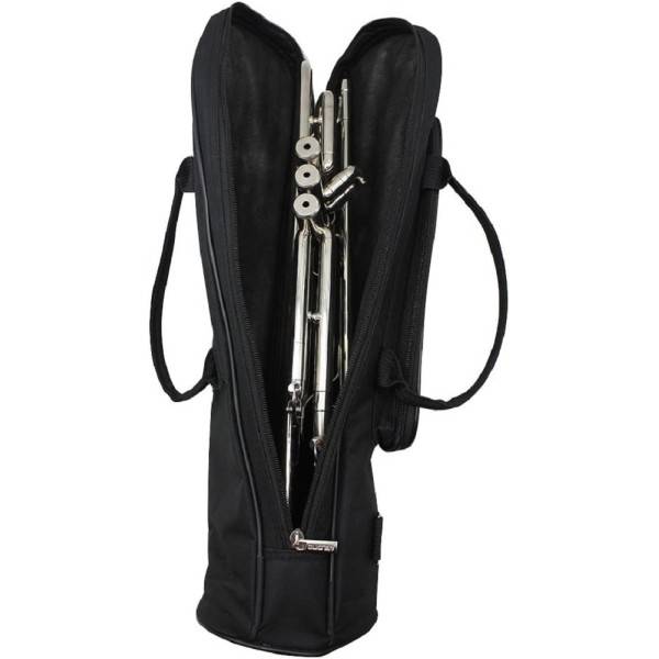 Muslady Musical tromba Bb B Flat Brass Plated Black tromba set strumenti  musicali durevoli con boccaglio guanti custodia cinghie