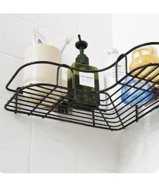 SUPPORTO ANGOLARE PARETE MENSOLA APPENDERE SENZA PUNZONATURA BAGNO CUCINA