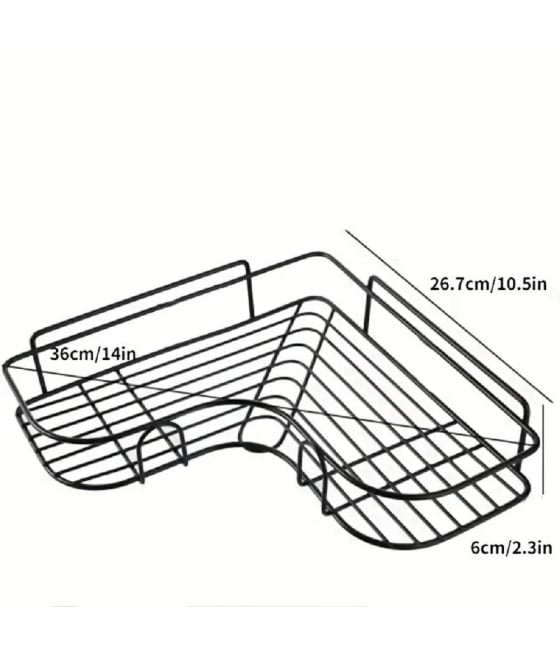 SUPPORTO ANGOLARE PARETE MENSOLA APPENDERE SENZA PUNZONATURA BAGNO CUCINA