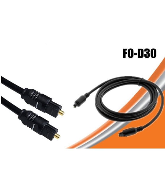 CAVO OTG OTTICO TOSLINK SEGNALE AUDIO DIGITALE 3 METRI PER TV FO-D30