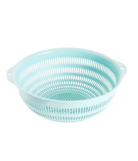CESTELLO VERDE ACQUA LAVAGGIO VERDURE FRUTTA DIM. 25.5X10.5 CM ACCESSORI CUCINA