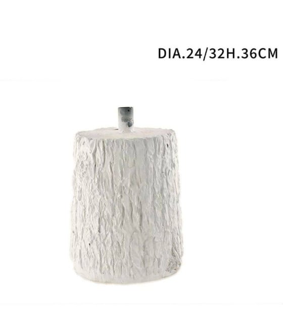 TRONCO COLORE BIANCO BASE SUPPORTO PER ALBERO DI NATALE EFFETTO LEGNO DIAM.24