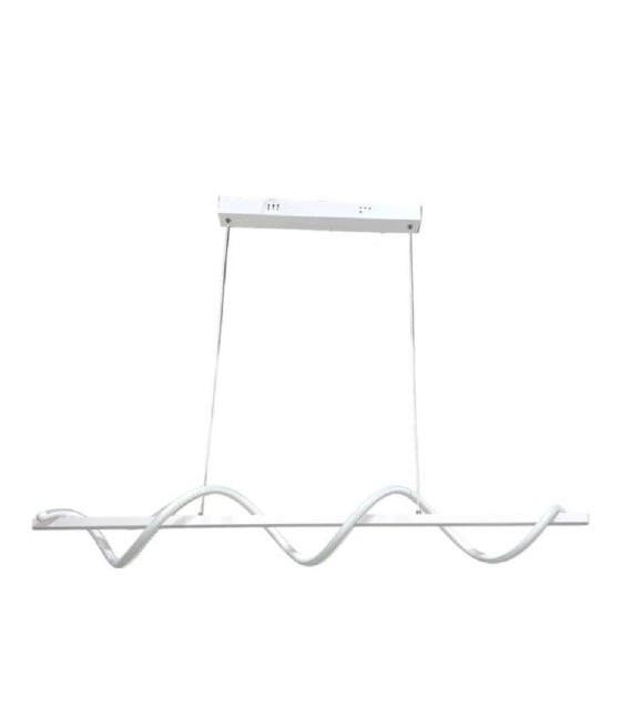 LAMPADARIO LED 36W MODERNA TWIST BIANCO LUCE 6500K 3000K 4000K B65-B