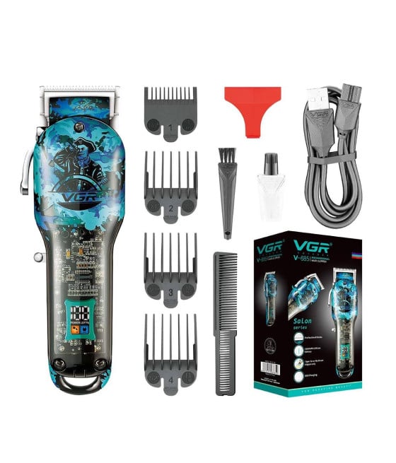 Tagliacapelli Professionale VGR V-685 | Clipper Barber Regolabarba Uomo