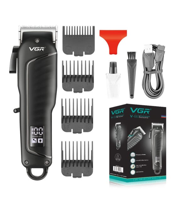 Tagliacapelli Professionale VGR V-683 | Clipper Barber Rasoio Regolabarba