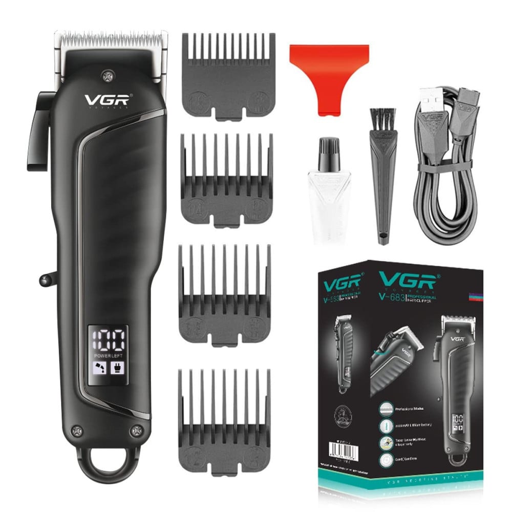 Tagliacapelli Professionale VGR V-683 | Clipper Barber Rasoio Regolabarba