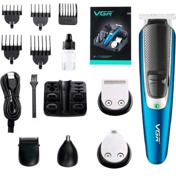 VGR V-172 Kit Tagliacapelli Professionale Trimmer Barber Rasoio Barba