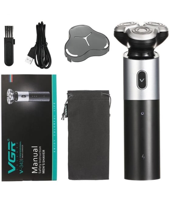 Tagliacapelli Professionale Rotary Shaver VGR V-343 | Rasoio Trimmer Barber USB