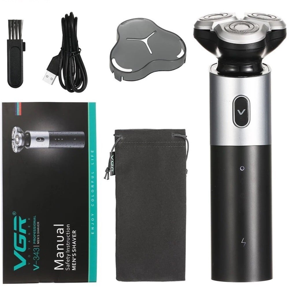 Tagliacapelli Professionale Rotary Shaver VGR V-343 | Rasoio Trimmer Barber USB