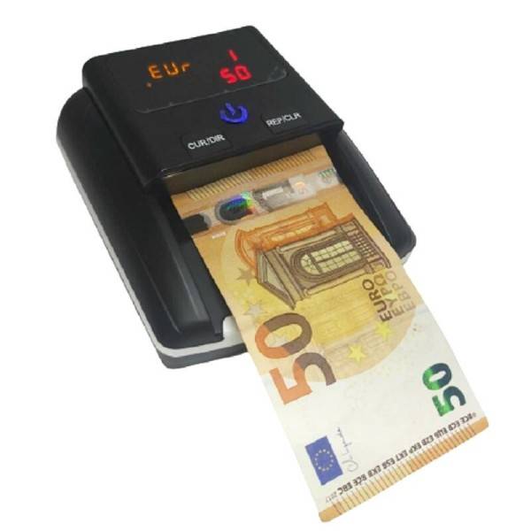 Rilevatore conta banconote false Verifica soldi falsi NERO