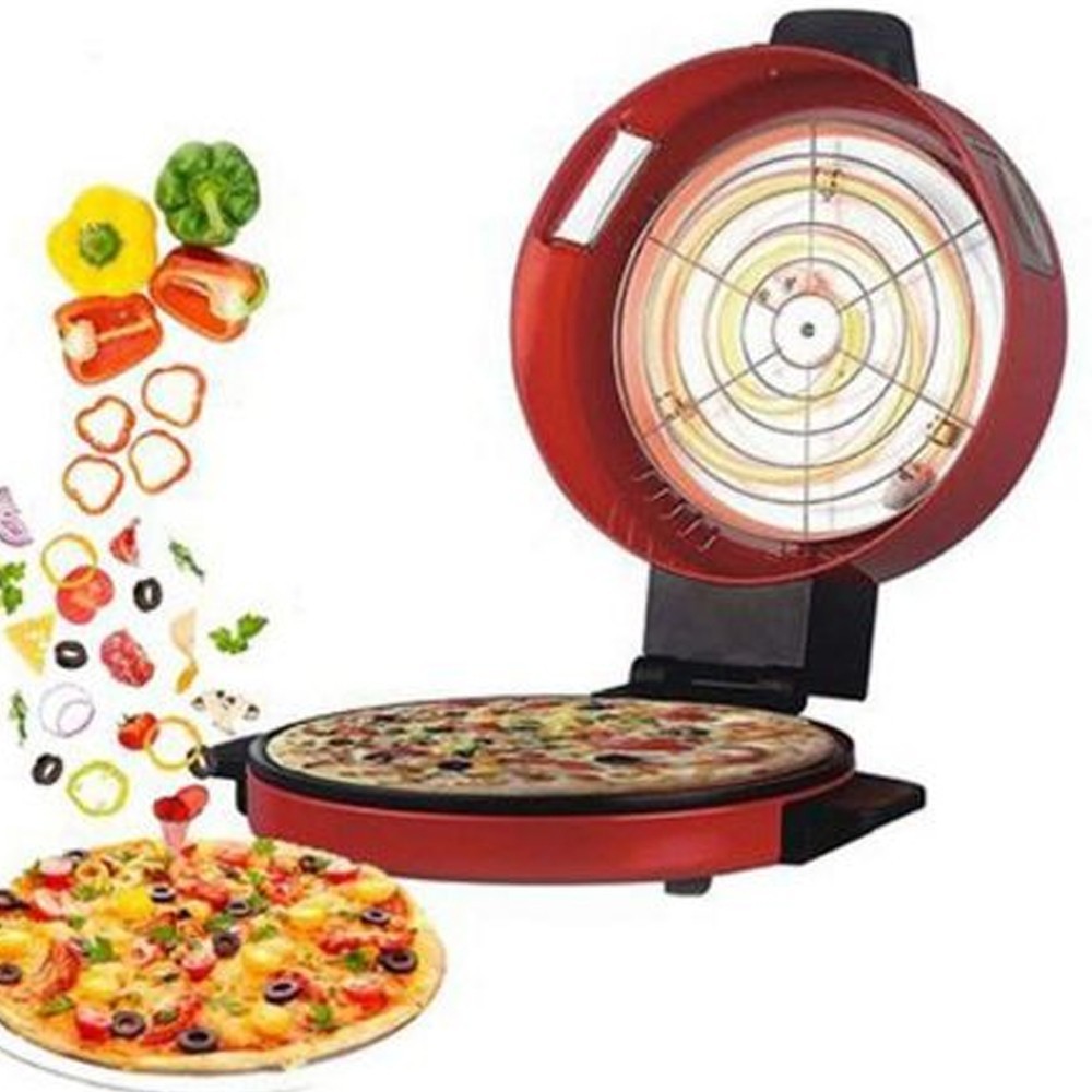 Forno Fornetto Cuoci Pizza 30cm Macchina per Preparare Pizze 1450 Watt Nero  | LGV Shopping
