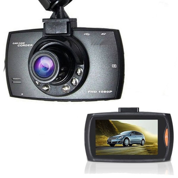 TELECAMERA AUTO DVR CAR VIDEO CAMERA VISIONE NOTTURNA LCD 2,4'' 6 LED