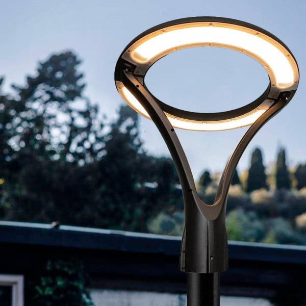 LAMPIONE MODERNO LED 100W CERCHIO IP65 LUCE ESTERNI GIARDINO GD-100W